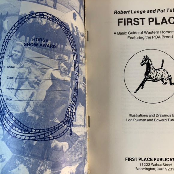 FIRST PLACE A BASIC GUIDE of WESTER N HORSEMANSHIP - Picture 7 of 7